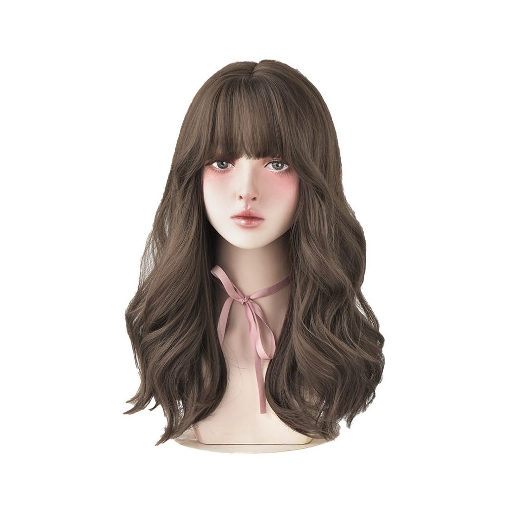 Yiwu Yarna Wig Co Ltd Manufacturer Wig Female Long Hair Natural Full Head Set Long Curled Hair Empty image 4