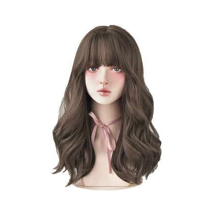Yiwu Yarna Wig Co Ltd Manufacturer Wig Female Long Hair Natural Full Head Set Long Curled Hair Empty image 4