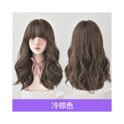 Yiwu Yarna Wig Co Ltd Manufacturer Wig Female Long Hair Natural Full Head Set Long Curled Hair Empty