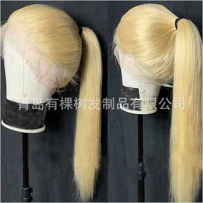 Qingdao Youke Tree Hair Products Co Ltd Hot selling Women s Wigs in Europe and America Front Lace Wigs for Women image 4