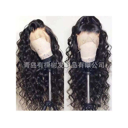 Qingdao Youkeshu Hair Products Co Ltd Cross border European and American Wig Women s Front Lace Small Curly Matte image 2