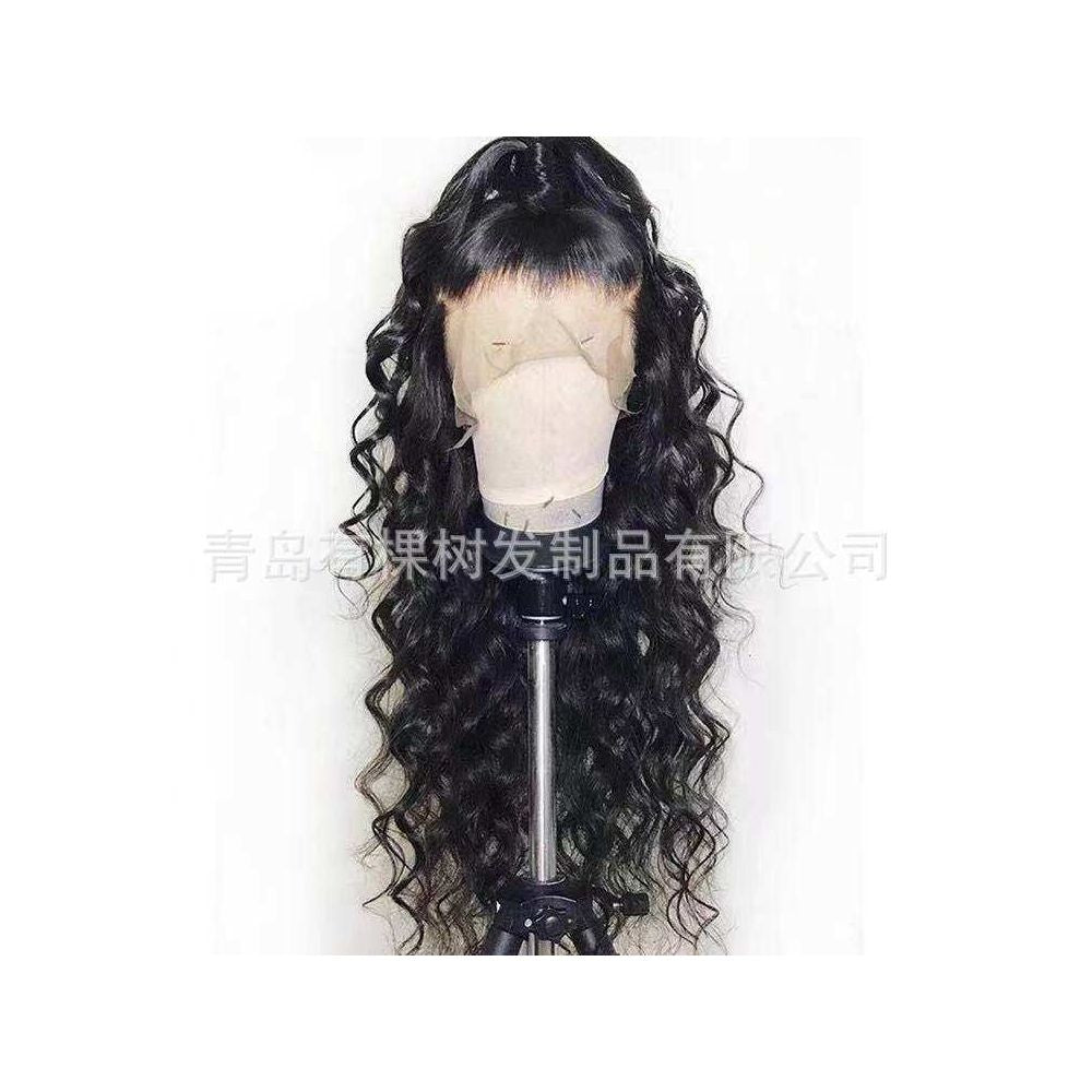 Qingdao Youkeshu Hair Products Co Ltd Cross border European and American Wig Women s Front Lace Small Curly Matte image 3