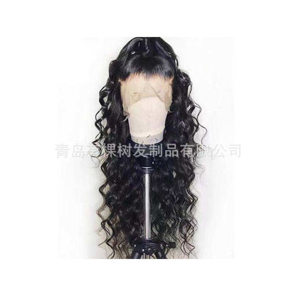 Qingdao Youkeshu Hair Products Co Ltd Cross border European and American Wig Women s Front Lace Small Curly Matte image 3