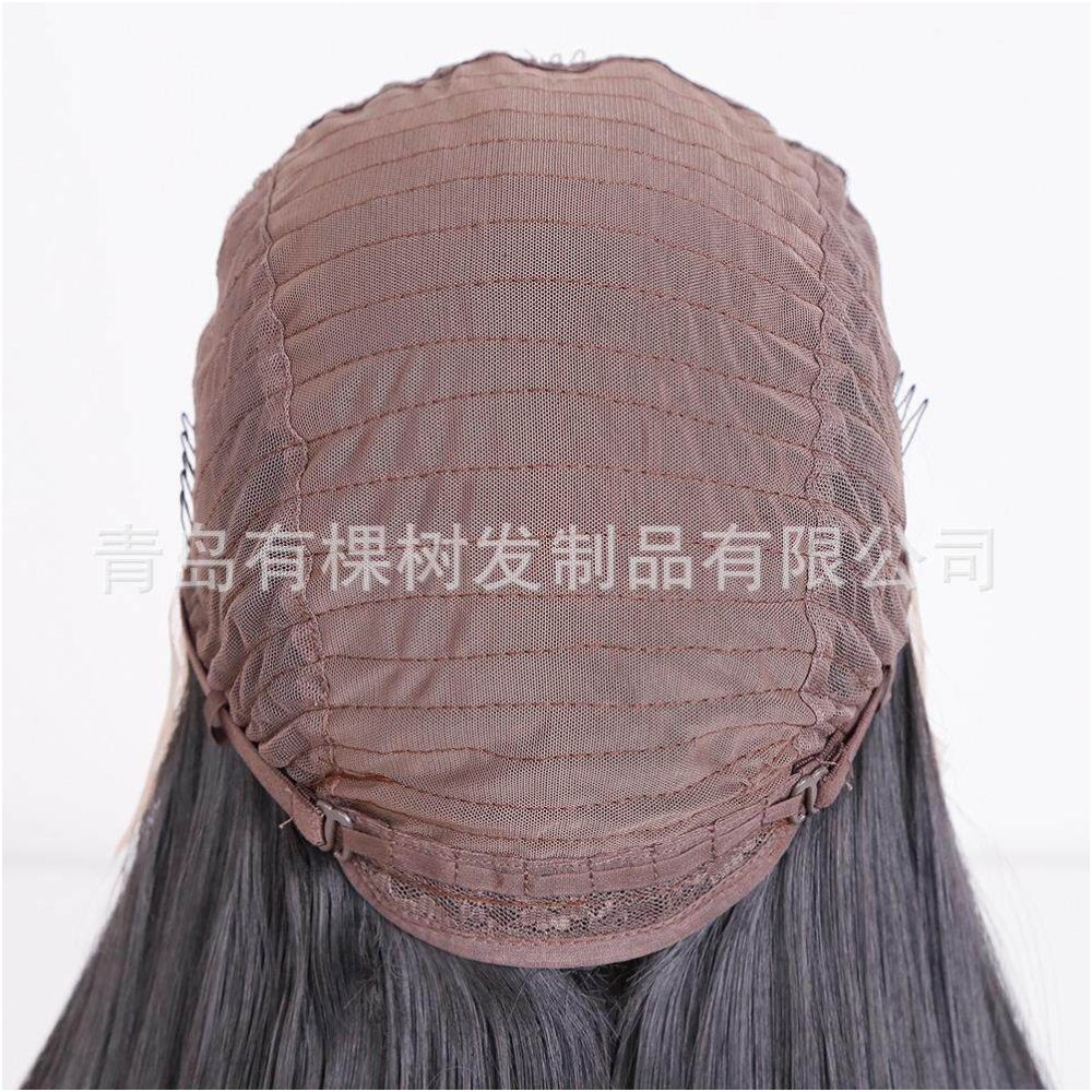 Qingdao Youkeshu Hair Products Co Ltd Cross border European and American Wig Women s Front Lace Small Curly Matte image 5