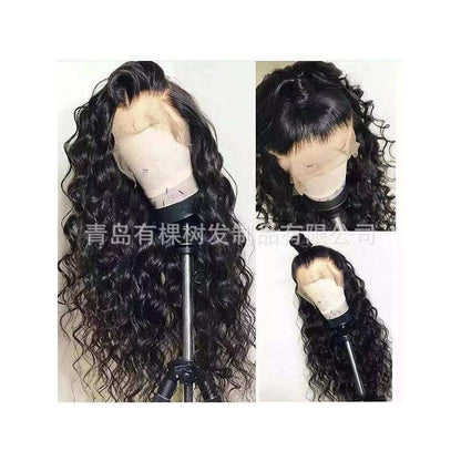 Qingdao Youkeshu Hair Products Co Ltd Cross border European and American Wig Women s Front Lace Small Curly Matte