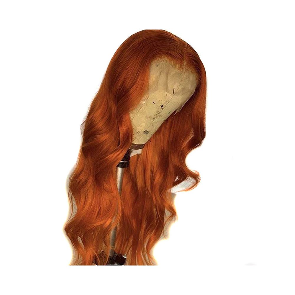 Qingdao Youke Tree Hair Products Co Ltd s new women s long curly hair is popular among internet celebrities with orange waves and a wig style image 2