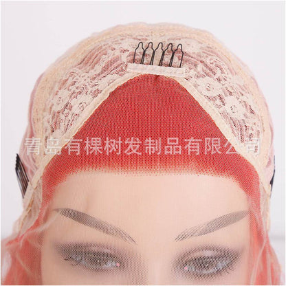 Qingdao Youkeshu Hair Products Co Ltd European and American wig synthetic front lace headband Amazon new 613 image 4