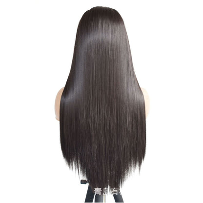 Qingdao Youkeshu Hair Products Co Ltd European and American wig new matte high temperature silk synthetic front bud