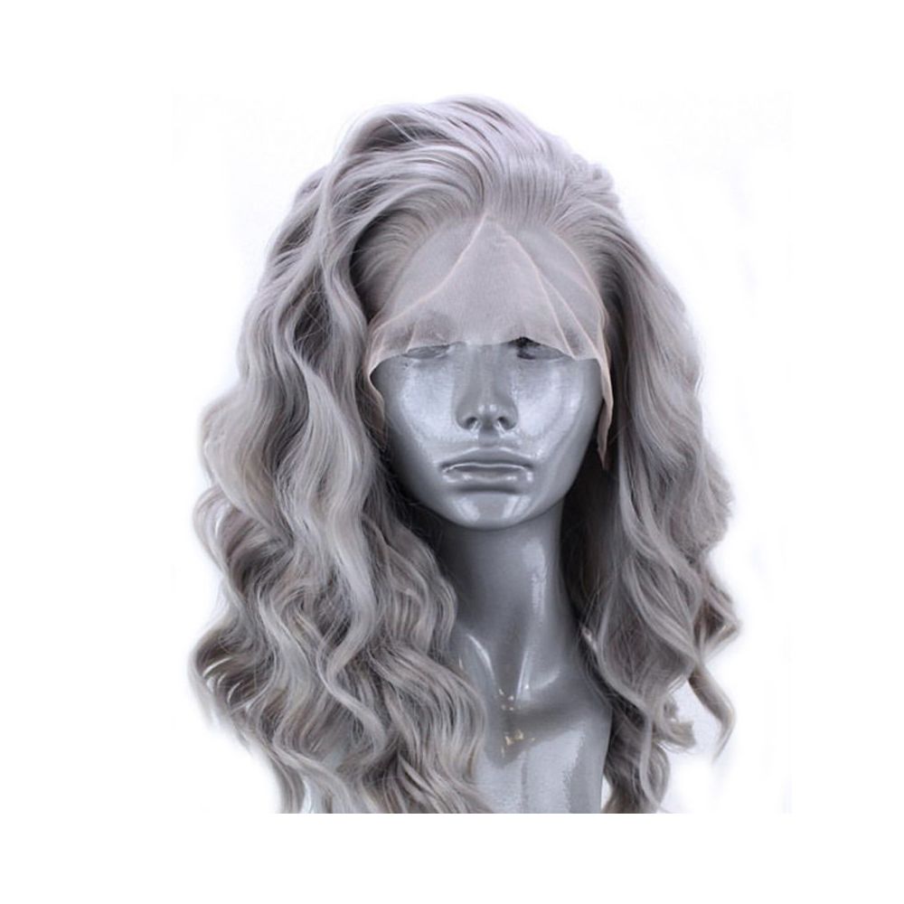 1688 Qingdao Youke Tree Hair Products Co Ltd Wig Women s Middle School Curly Hair European and American Chemical Fiber Front Lace Headset image 1