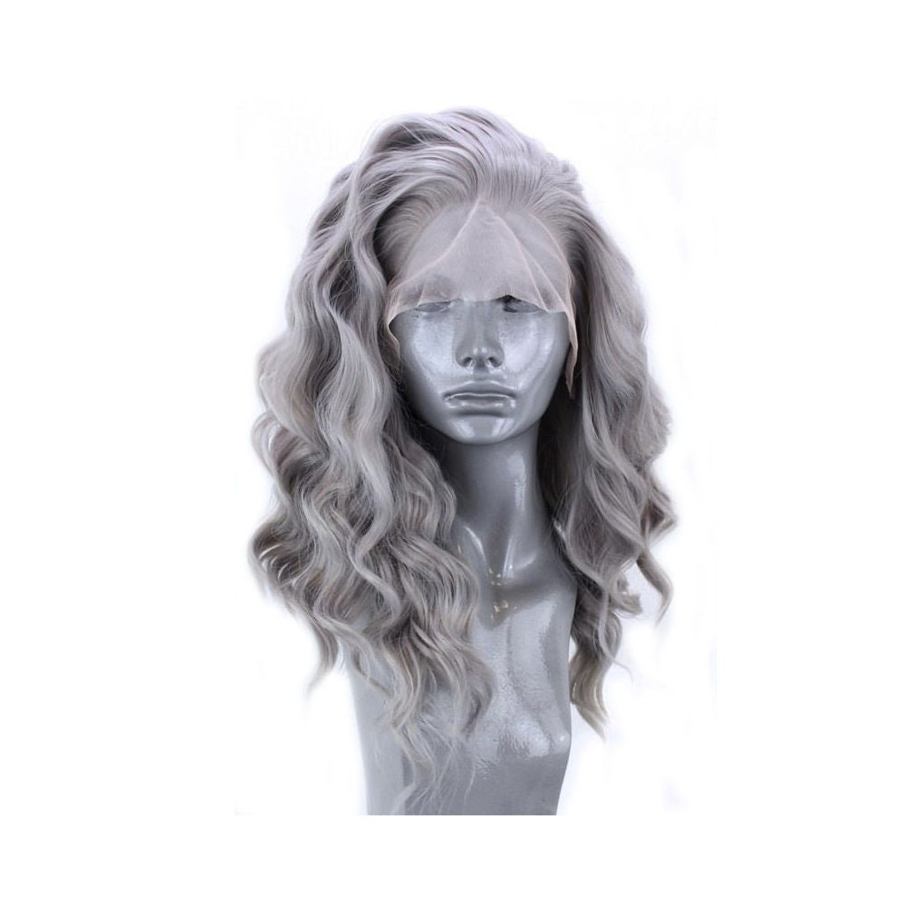 1688 Qingdao Youke Tree Hair Products Co Ltd Wig Women s Middle School Curly Hair European and American Chemical Fiber Front Lace Headset image 4