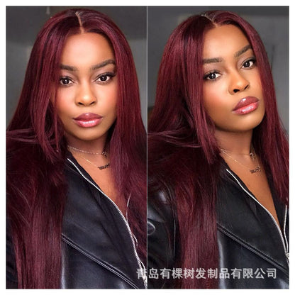 1688 Qingdao Youkeshu Hair Products Co Ltd new 13 3 synthetic front lace headband wig for women image 1
