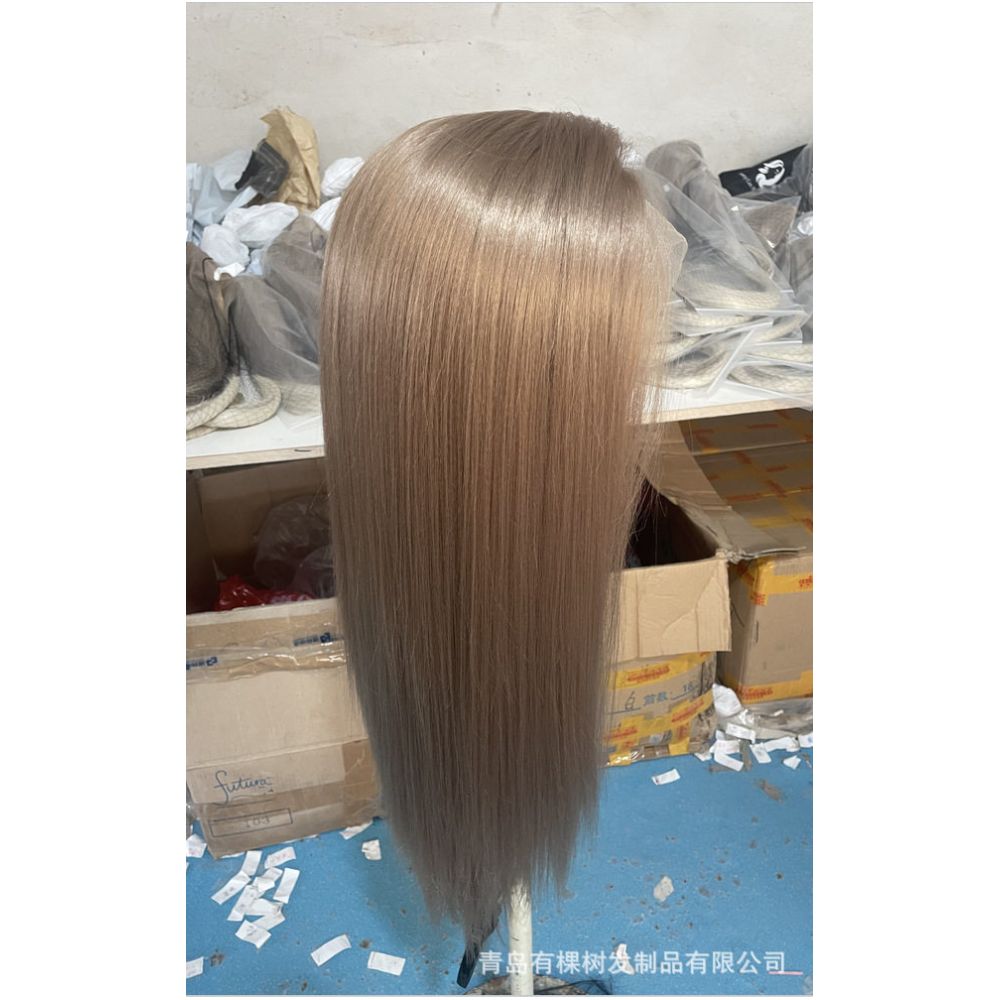 1688 Qingdao Youkeshu Hair Products Co Ltd Xiaohongshu Same Imported Silk Smooth and Realistic Synthetic Fiber Front