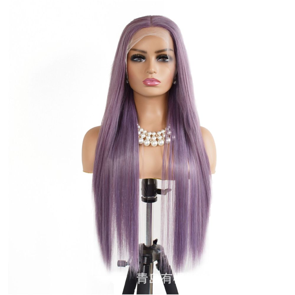 1688 Qingdao Youkeshu Hair Products Co Ltd Xiaohongshu Same Imported Silk Smooth and Realistic Synthetic Fiber Front