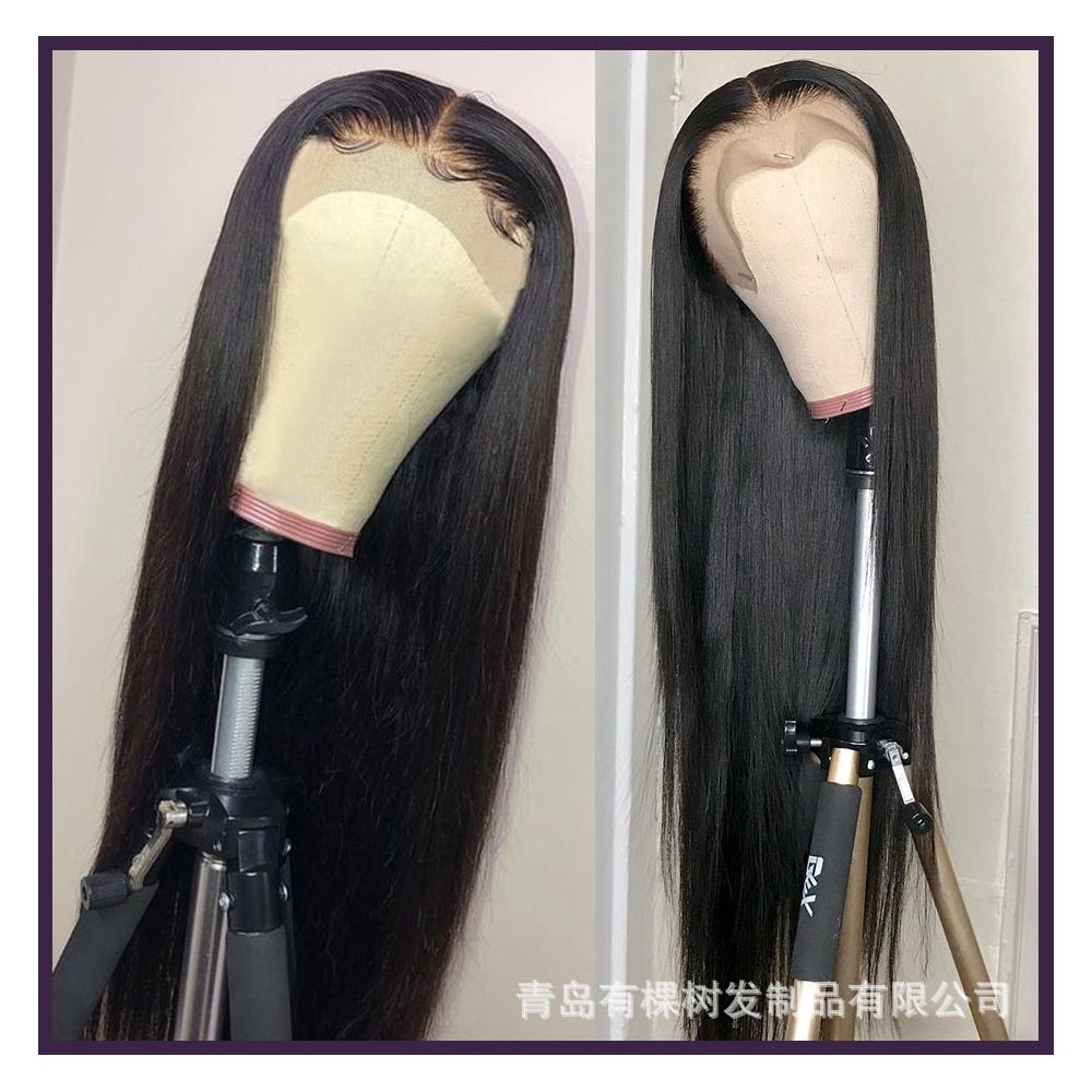 1688 Qingdao Youke Tree Hair Products Co Ltd Wig European and American natural transition synthetic fiber front bud image 4