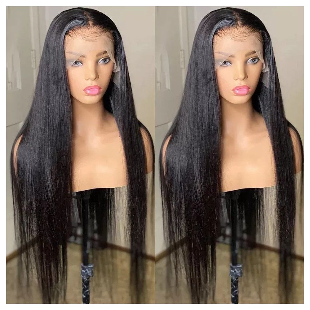 1688 Qingdao Youke Tree Hair Products Co Ltd Foreign Trade Wig Manga Wig Black Long Straight European and American image 3