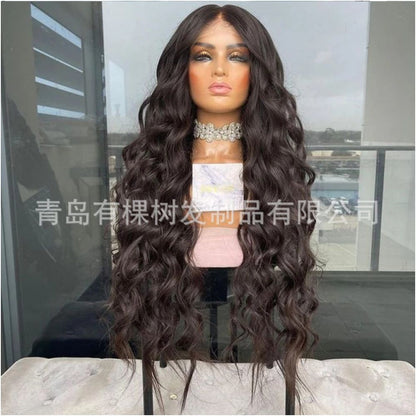 1688 Qingdao Youkeshu Hair Products Co Ltd Lace Wigs Hot Selling Long Curly Wigs for Women Hand knitted image 0