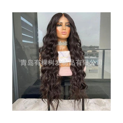 1688 Qingdao Youkeshu Hair Products Co Ltd Lace Wigs Hot Selling Long Curly Wigs for Women Hand knitted image 1