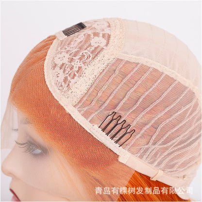 Qingdao Youke Tree Hair Products Co Ltd specializes in foreign trade European and American new wigs black women s light blue synthetic front buds image 4