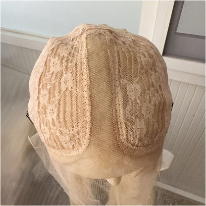 Diaochan wig light golden straight hair 13 4 front hook lace wig full head cover for women versatile anime cosplay full top