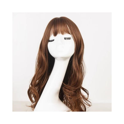 Ultra black wig set full top full head set women s high temperature silk long straight hair simulation high breathability cosplay wig