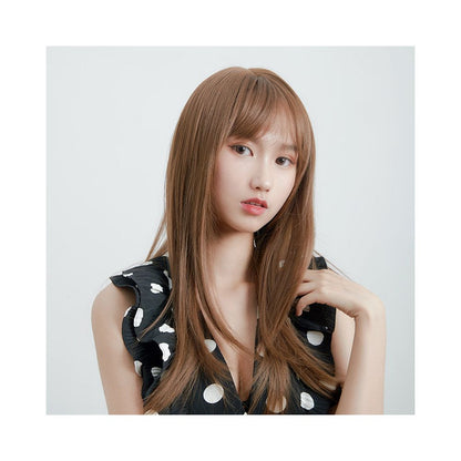 Ultra black wig set full top full head set women s high temperature silk long straight hair simulation high breathability cosplay wig