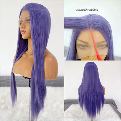 Lilase Night Haze Purple Wig Long Straight Hair Full Head Cover COS Wig Versatile Anime anime Wig Girl image 1