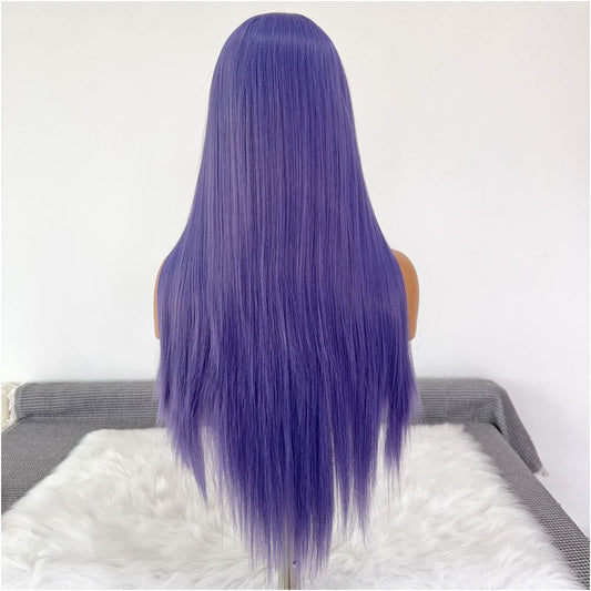 Lilase Night Haze Purple Wig Long Straight Hair Full Head Cover COS Wig Versatile Anime anime Wig Girl