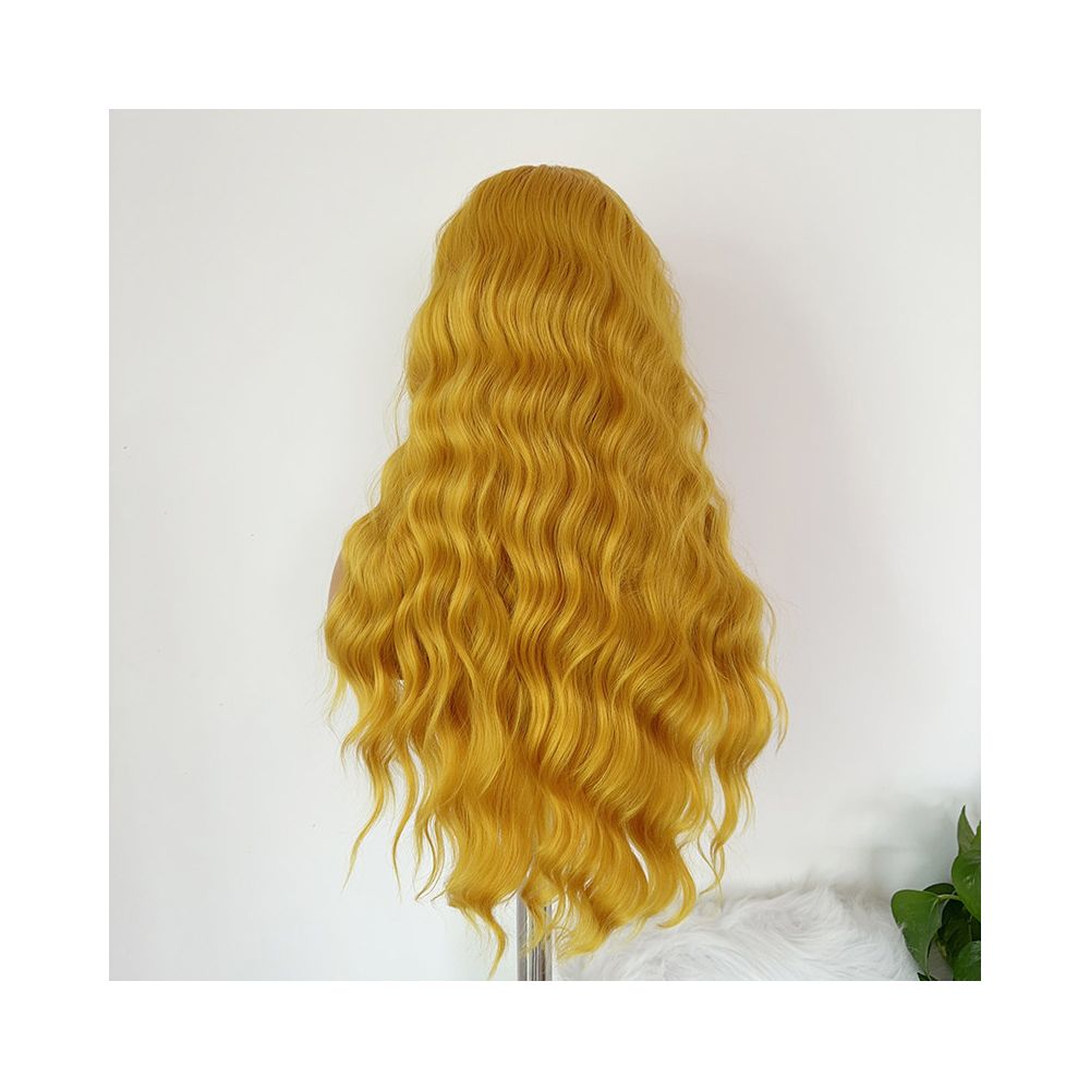Doria Golden Wig Full Headset Curly Long Hair Hand Hook Lace 13x4 Heat Resistant High Temperature Silk Wig Cos