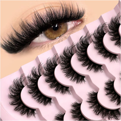 GROINNEYA Thick cat s eye one piece false eyelashes No need for eyeliner natural false eyelashes image 0