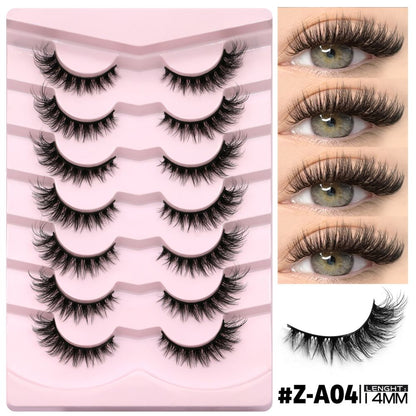 GROINNEYA Thick cat s eye one piece false eyelashes No need for eyeliner natural false eyelashes