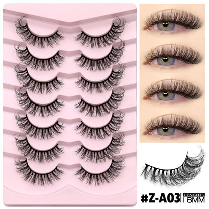 GROINNEYA Thick cat s eye one piece false eyelashes No need for eyeliner natural false eyelashes