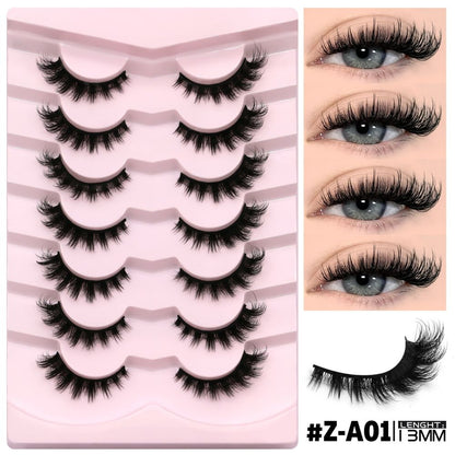 GROINNEYA Thick cat s eye one piece false eyelashes No need for eyeliner natural false eyelashes