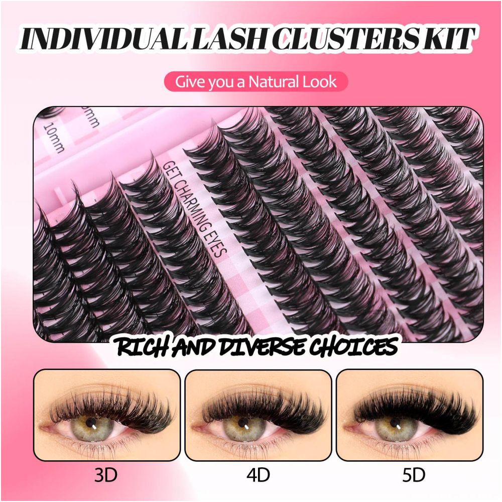 American Thick False Eyelash Natural Single Cluster Set Segmented False Eyelash Dog Eye Round Eye Female Soft Cute Dog Series image 4
