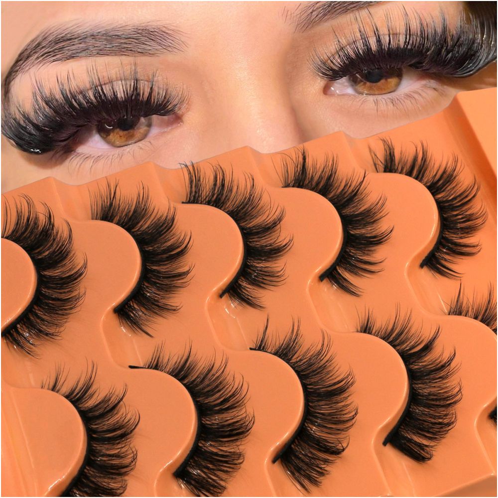 Light mixed blood thick D curled Asian fluffy false eyelashes a whole elongated fox style flying sexy girl eyelashes image 2
