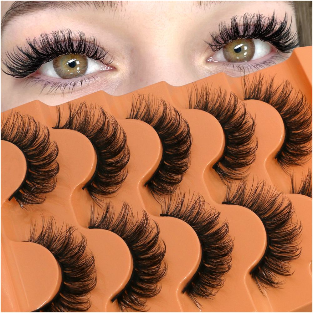 Light mixed blood thick D curled Asian fluffy false eyelashes a whole elongated fox style flying sexy girl eyelashes image 3