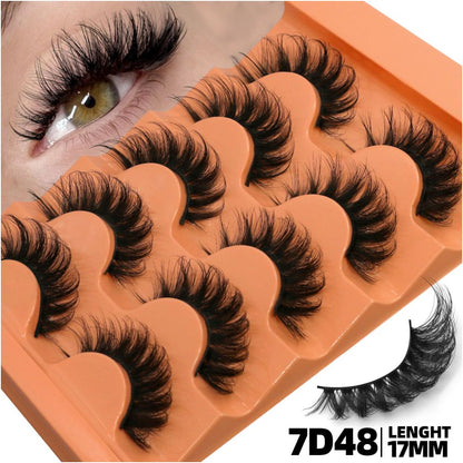 Light mixed blood thick D curled Asian fluffy false eyelashes a whole elongated fox style flying sexy girl eyelashes