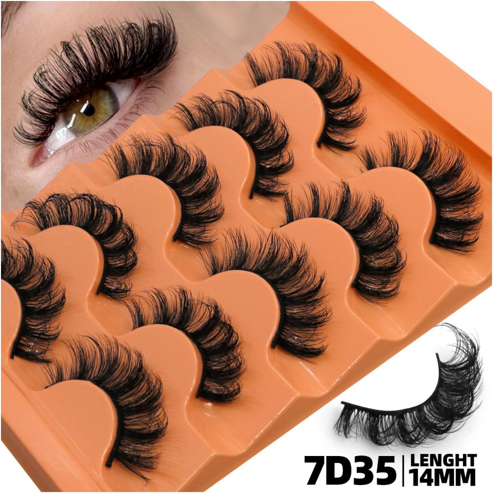 Light mixed blood thick D curled Asian fluffy false eyelashes a whole elongated fox style flying sexy girl eyelashes