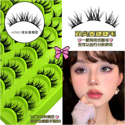 Barbie Light Eurasian Mixed 20 Pair Eyelash Book Thick Curly Girl Group Manga Eyes Little Devil False Eyelash image 5