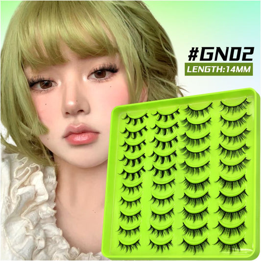 Barbie Light Eurasian Mixed 20 Pair Eyelash Book Thick Curly Girl Group Manga Eyes Little Devil False Eyelash