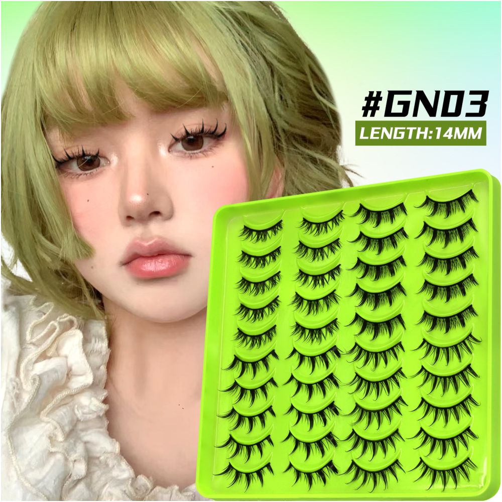 Barbie Light Eurasian Mixed 20 Pair Eyelash Book Thick Curly Girl Group Manga Eyes Little Devil False Eyelash