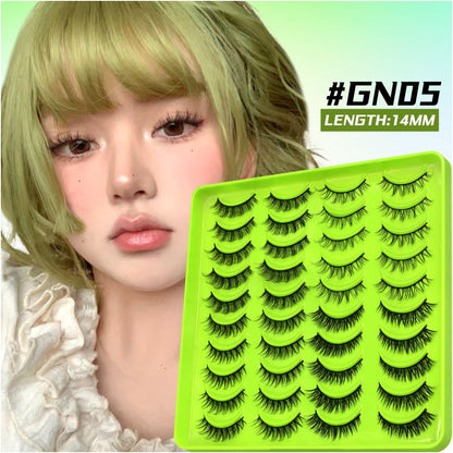 Barbie Light Eurasian Mixed 20 Pair Eyelash Book Thick Curly Girl Group Manga Eyes Little Devil False Eyelash