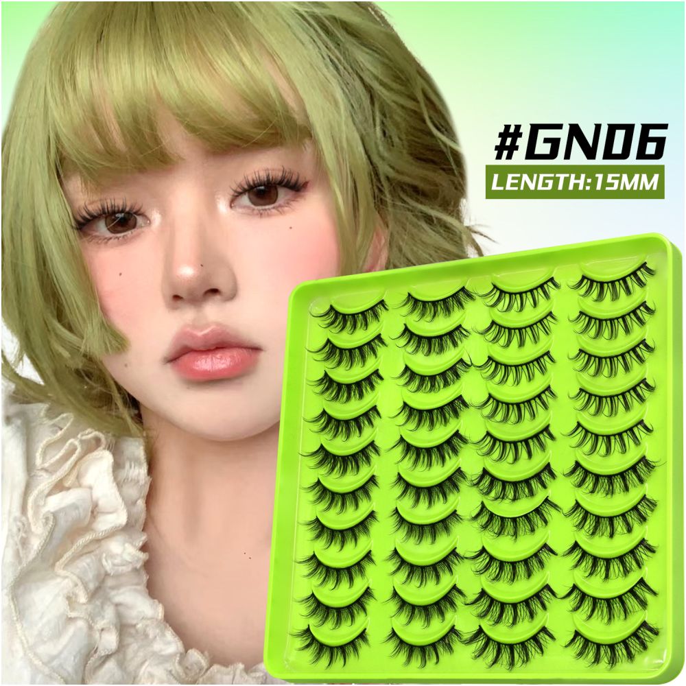 Barbie Light Eurasian Mixed 20 Pair Eyelash Book Thick Curly Girl Group Manga Eyes Little Devil False Eyelash