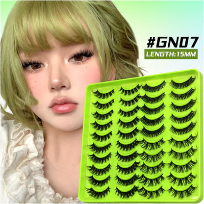 Barbie Light Eurasian Mixed 20 Pair Eyelash Book Thick Curly Girl Group Manga Eyes Little Devil False Eyelash