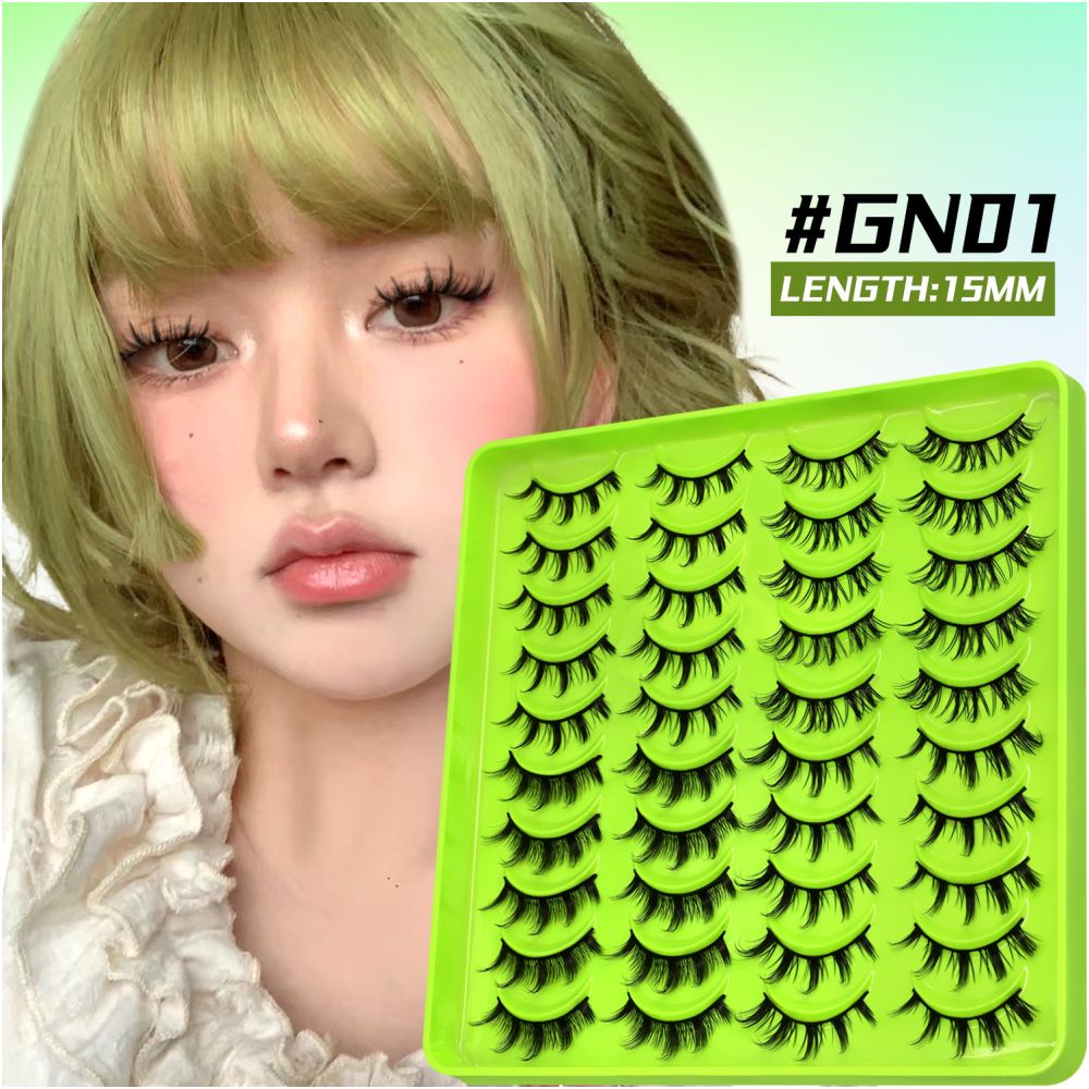 Barbie Light Eurasian Mixed 20 Pair Eyelash Book Thick Curly Girl Group Manga Eyes Little Devil False Eyelash