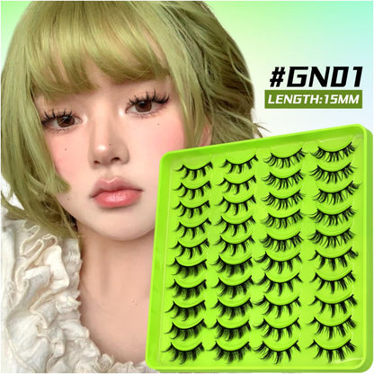 Barbie Light Eurasian Mixed 20 Pair Eyelash Book Thick Curly Girl Group Manga Eyes Little Devil False Eyelash