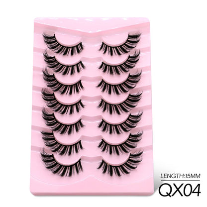 GROINNEYA Little Devil Fox Slant Flying Style with Extended Eye Tail and Asian Super Slay Mixed Blood False Eyelash