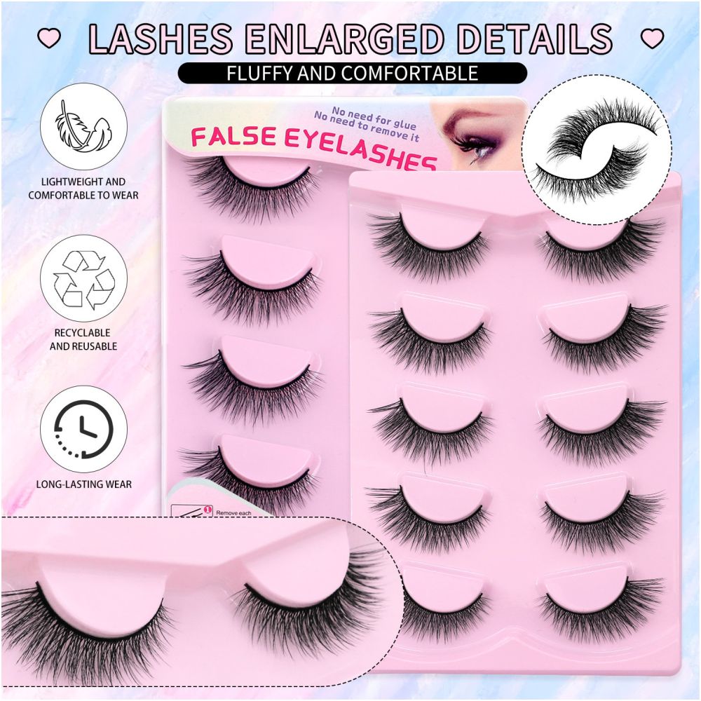 Mixed race spicy girl thick one piece false eyelashes natural grafting nude makeup nightclub bouncing stage makeup on camera image 5