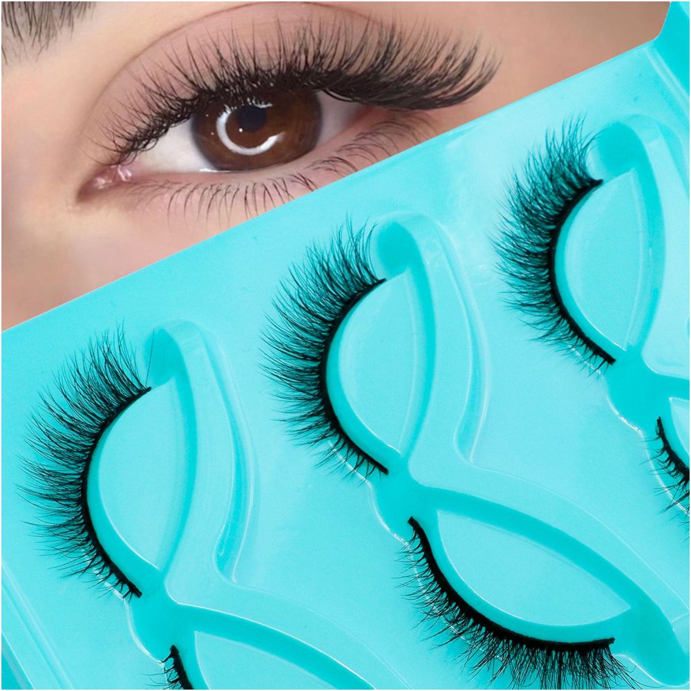 GROINNEYA Natural False Eyelash LS Series Mixed Blood Style Eyelash MSDS Certification False Eyelash Artificial Fiber Thick Eyelash image 2