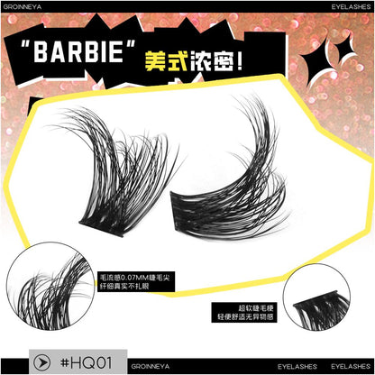 GROINNEYA Mixed Blood Spicy Girl Explosive Asian Style Daily DIY Grafting Curly Thick Segmented Set image 4