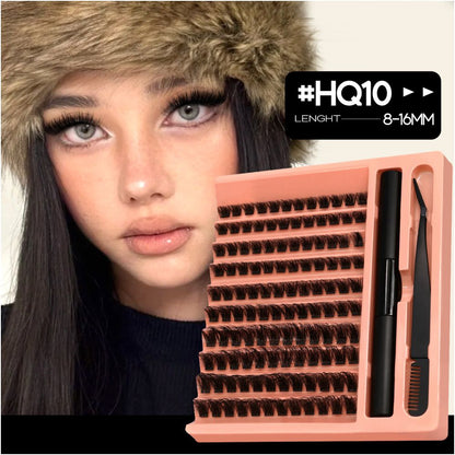GROINNEYA Mixed Blood Spicy Girl Explosive Asian Style Daily DIY Grafting Curly Thick Segmented Set